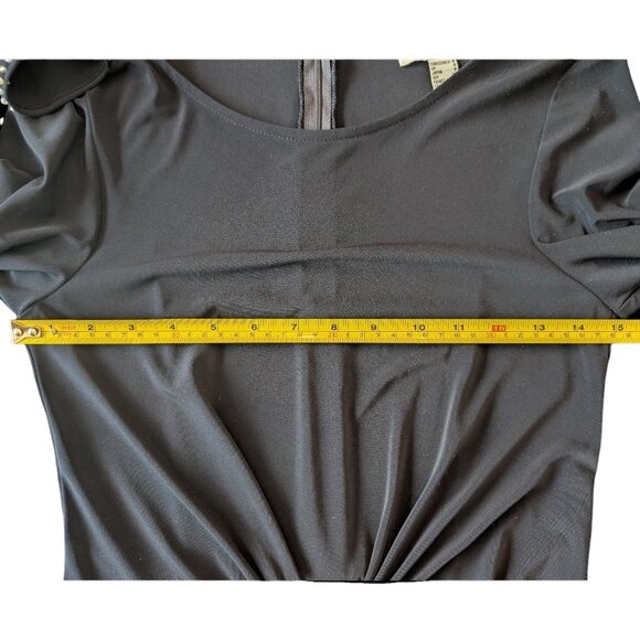 Joseph Ribkoff | Dress Style 191017 | Navy Blue | Size 6 | Long Sleeve - Picture 10 of 15